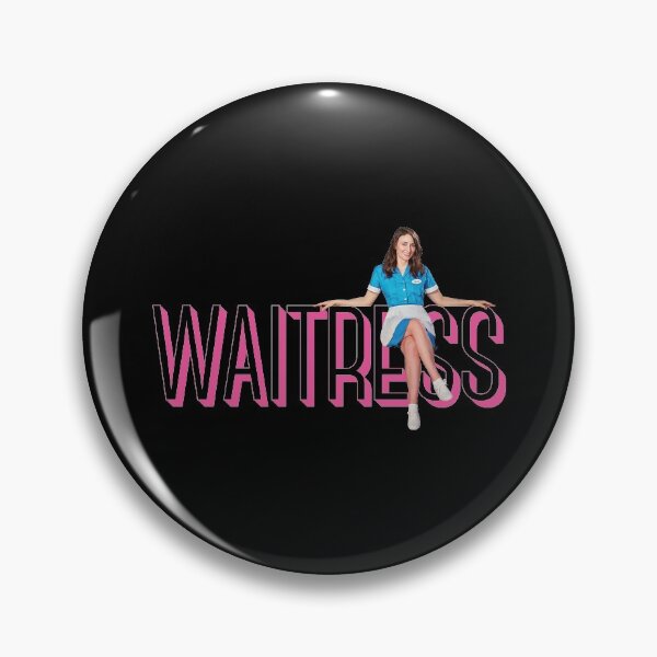 Item preview, Sara Bareilles sitting on Waitress the Musical logo - Broadway, West End designed and sold by westendwilly.