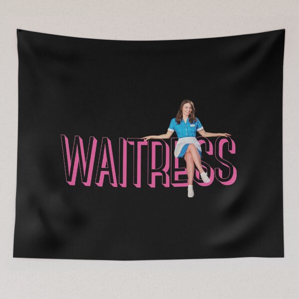 Item preview, Sara Bareilles sitting on Waitress the Musical logo - Broadway, West End designed and sold by westendwilly.