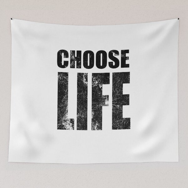 Item preview, Choose Life Worn out Retro Style designed and sold by Wanderlust77.