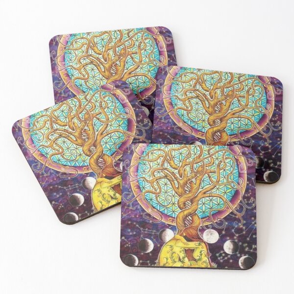 Item preview, Tree of Life, Flower of Life, art designed and sold by Viktoriia Trubiichuk.