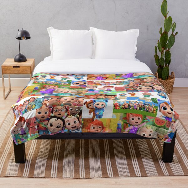 Cocomelon Collage Artwork Throw Blanket