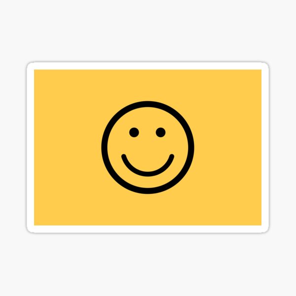 Cara sonriente Pegatina