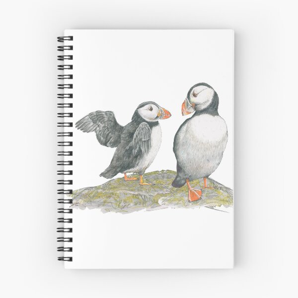 Item preview, Puffins by Mary Fleeson designed and sold by Lindisfarne Scriptorium.