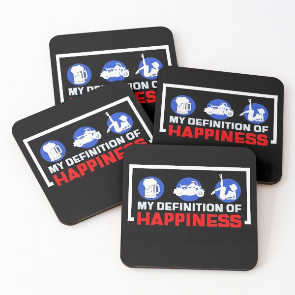 Item preview, My Definition of Happiness - Beer, Bikes and Babes. Makes Life Complete designed and sold by MoonsmileProd.