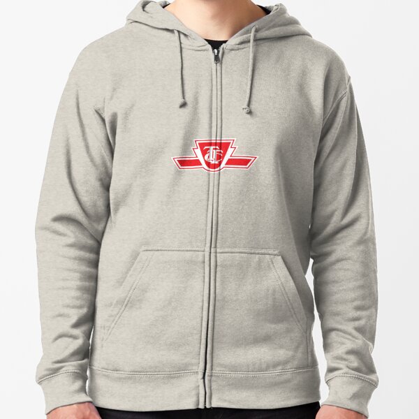 SF Municipal Railway's Original Logo Zippered Hoodie - Market Street Railway