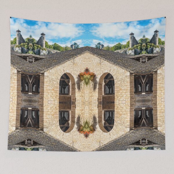 Item preview, Surreal kaleidoscope pattern of old stoned covered market in France designed and sold by Grégory DUBUS.