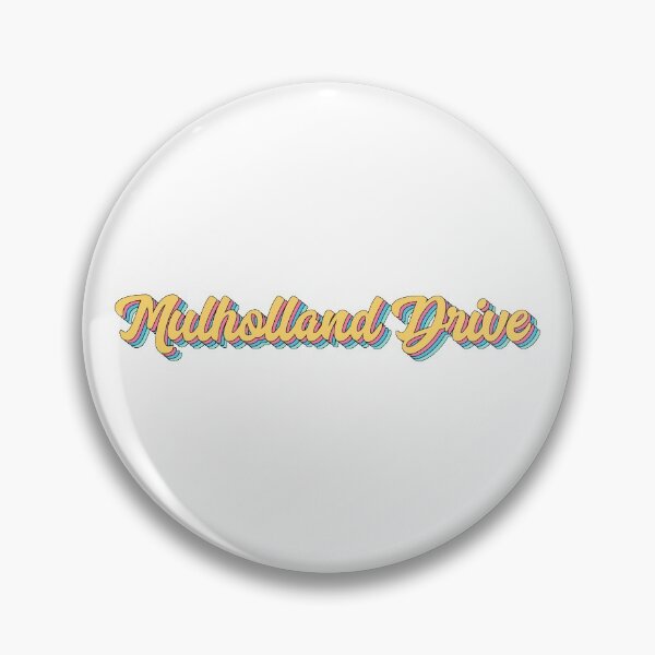 Item preview, Mulholland Drive California Retro Yellow Script designed and sold by modeoftravel.