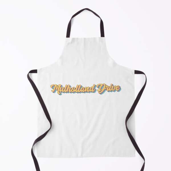 Item preview, Mulholland Drive California Retro Yellow Script designed and sold by modeoftravel.