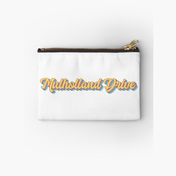Item preview, Mulholland Drive California Retro Yellow Script designed and sold by modeoftravel.