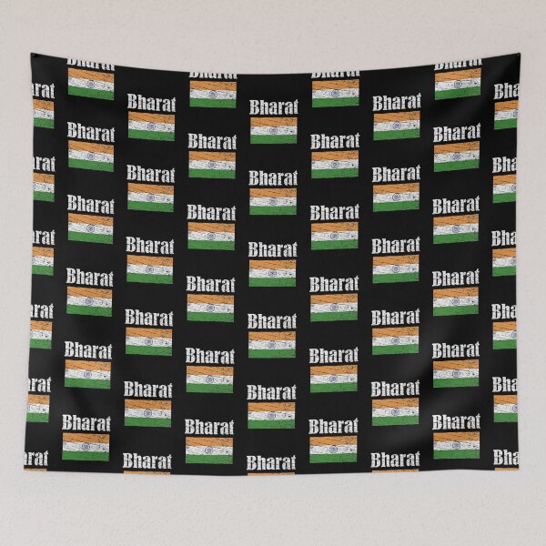 Item preview, Bharat Indian Flag Vintage Graphic - India Lovers Tourists Souvenir Cool National Gift designed and sold by FunnySunny T-Shirts.