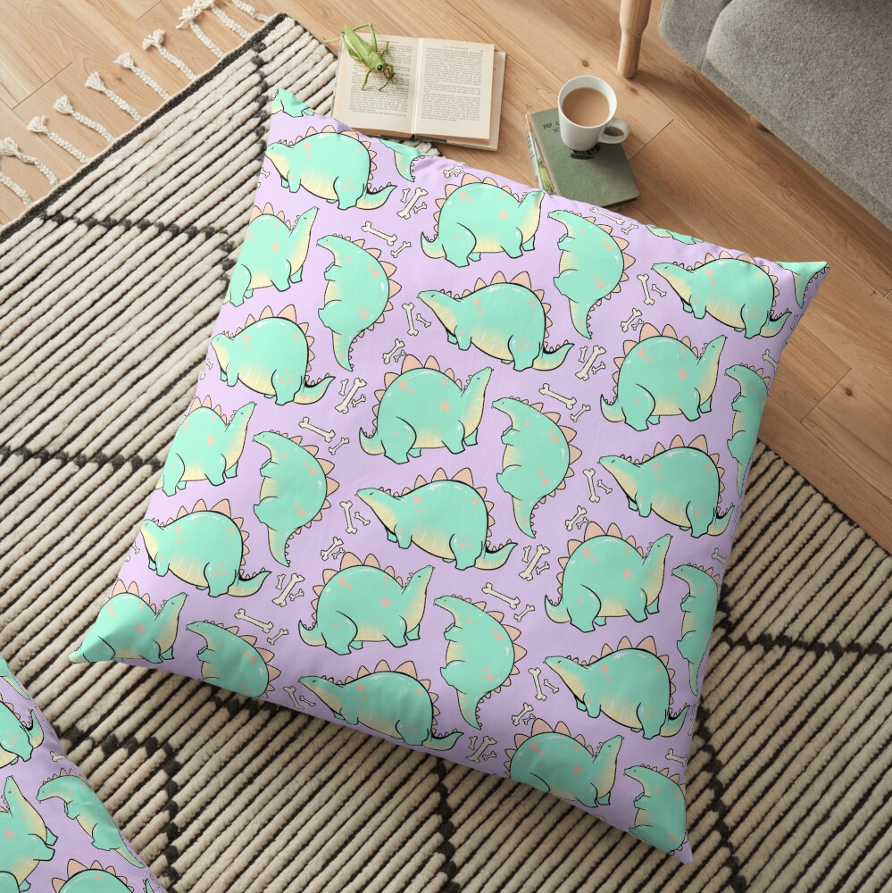 Blep-o-saurus Floor Pillow