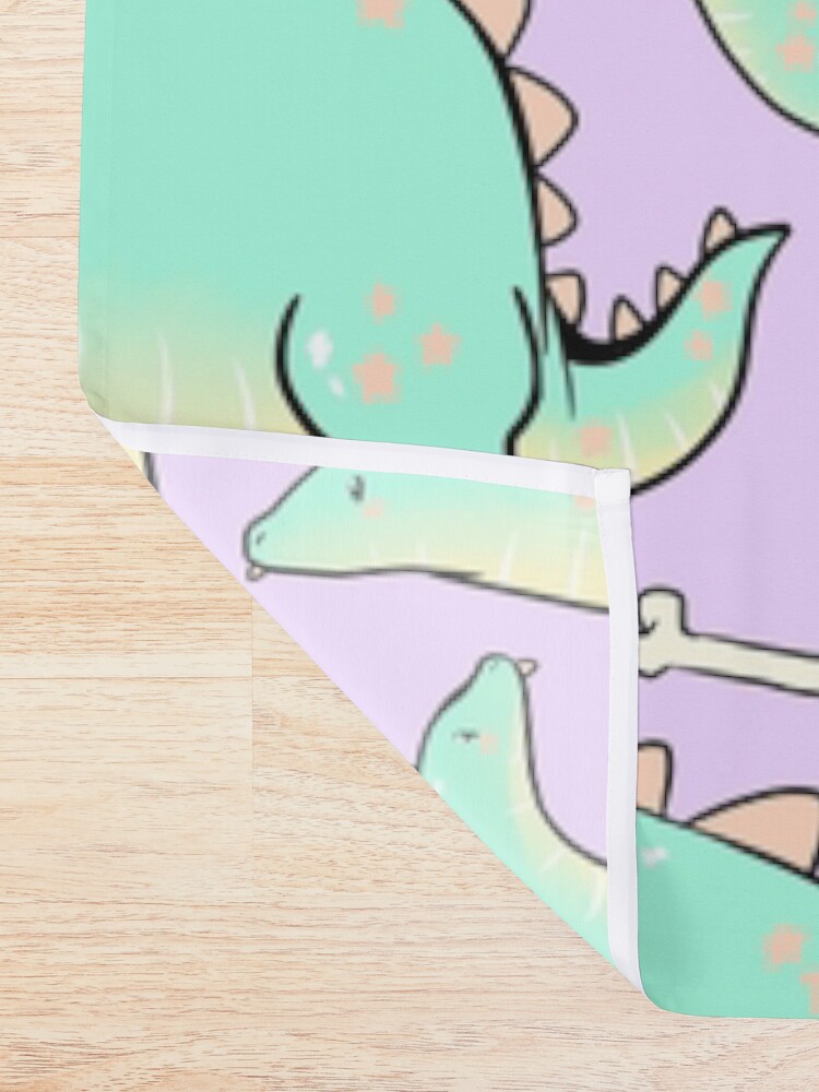 Alternate view of Blep-o-saurus Shower Curtain