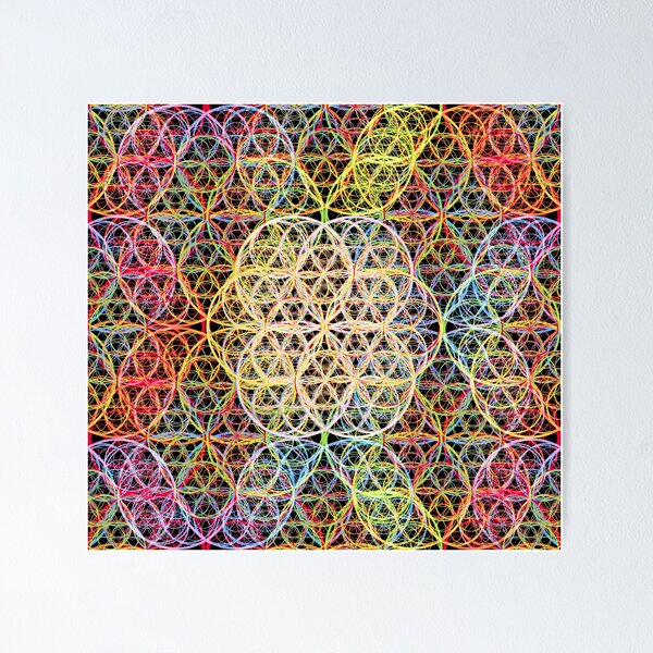 Item preview, Colorful circles (dark background) designed and sold by Bob4rt.