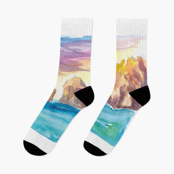 Item preview, Cabo San Lucas Romantic Sunset with Rocks designed and sold by artshop77.