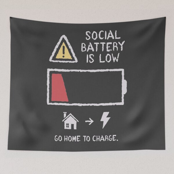 Item preview, Low Social Battery designed and sold by atrellano.