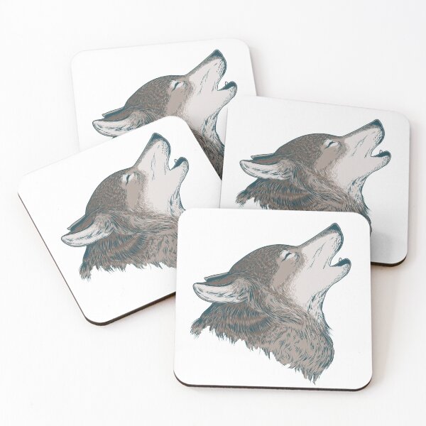 Item preview, Wolf howling designed and sold by hachemi riadh.