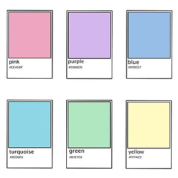 Artwork thumbnail, cute color cards by Pastel-PaletteD
