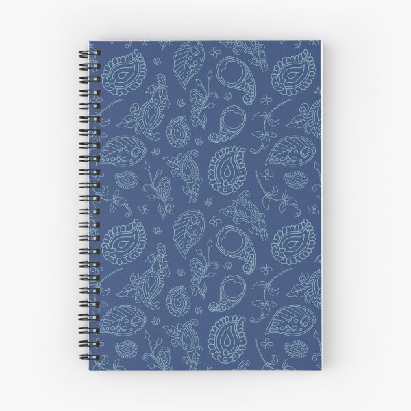 Item preview, Indian Blue Indian Paisley Boho Pattern designed and sold by HotHibiscus.