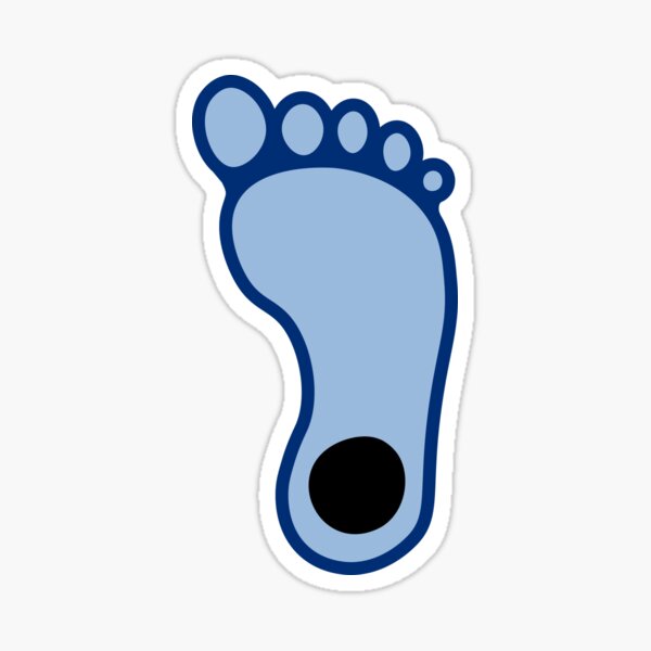 Tar Heel Footprint Sticker