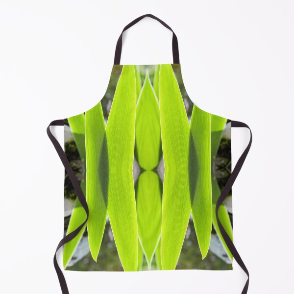 Item preview, Symmetrical kaleidoscope surreal and abstract shapes of green leaves designed and sold by Grégory DUBUS.