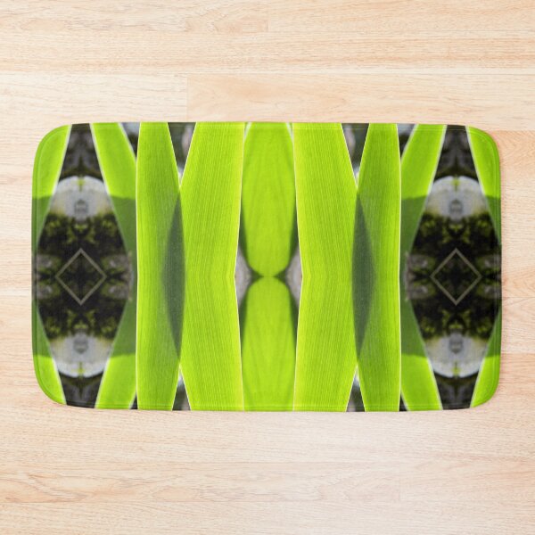 Item preview, Symmetrical kaleidoscope surreal and abstract shapes of green leaves designed and sold by Grégory DUBUS.