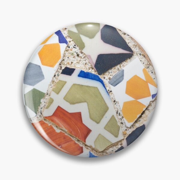 Item preview,  Gaudi Tile Barcelona Architecture Building pink and blue designed and sold by BlankaDesigns.