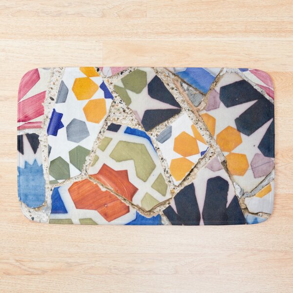 Item preview,  Gaudi Tile Barcelona Architecture Building pink and blue designed and sold by BlankaDesigns.