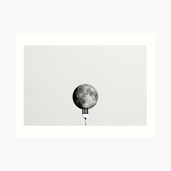 Moon and Fork Art Print