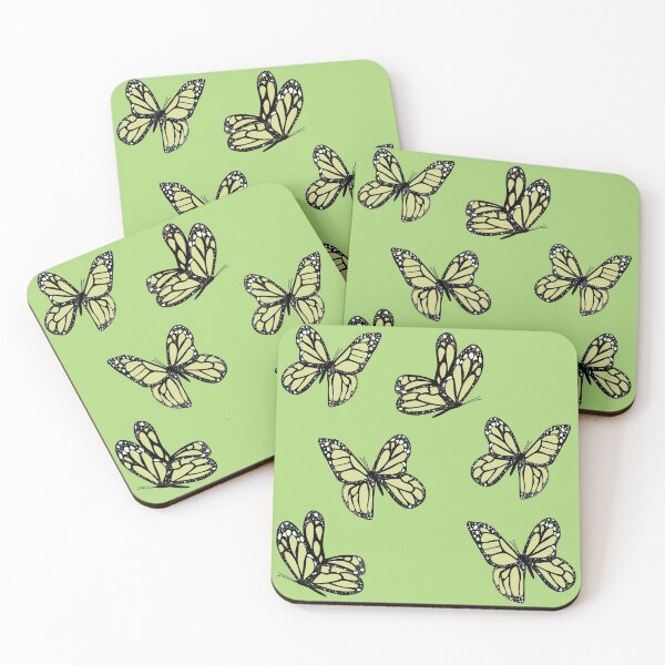 Item preview, green butterflies designed and sold by calliedale.