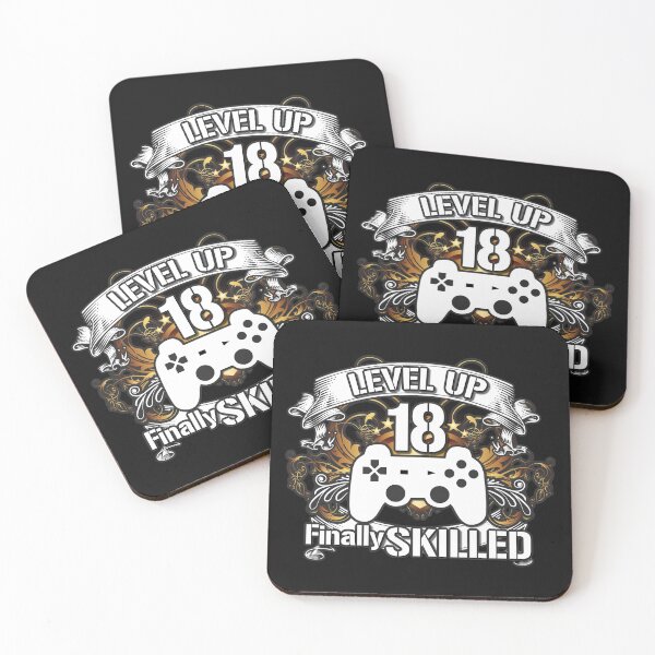 Item preview, 18 years - finally skilled 18th birthday designed and sold by Cutebutfunny.