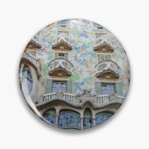 Item preview, Gaudi Tile Barcelona Architecture Building designed and sold by BlankaDesigns.