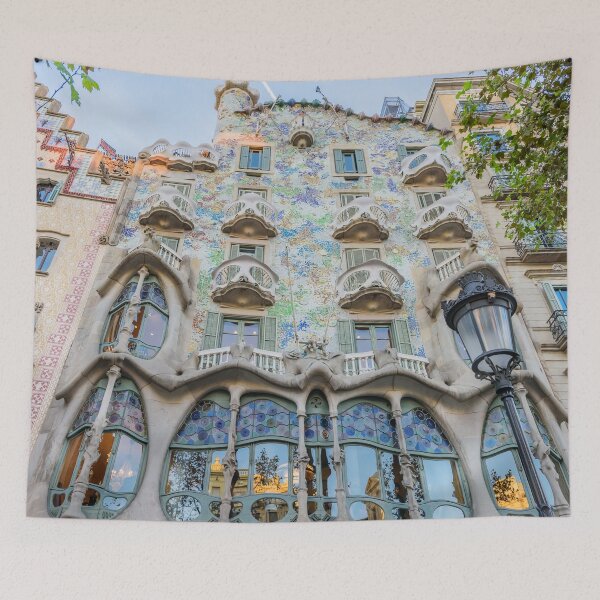 Item preview, Gaudi Tile Barcelona Architecture Building designed and sold by BlankaDesigns.