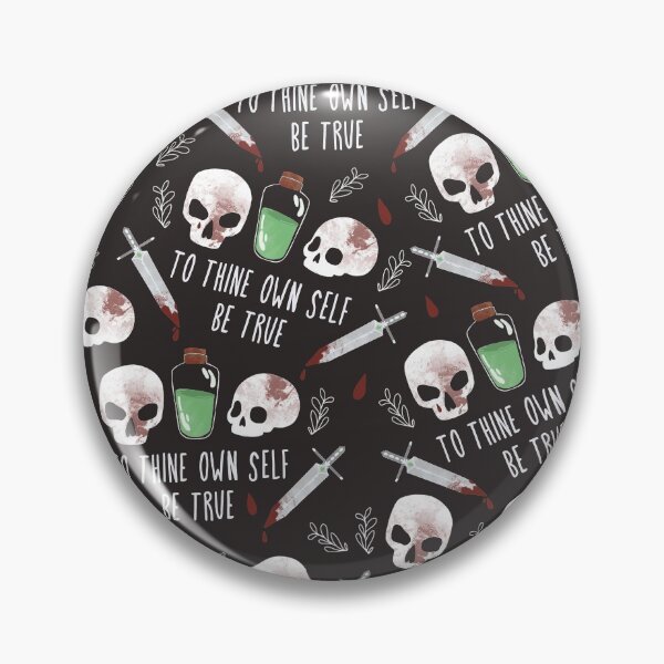 Item preview, to thine own self be true - hamlet Shakespeare pattern designed and sold by acrownforaking.