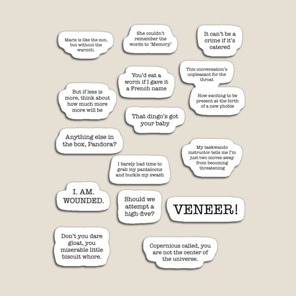 Frasier Quote Sticker Pack Magnet