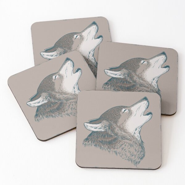 Item preview,  Wolf howling at night designed and sold by hachemi riadh.