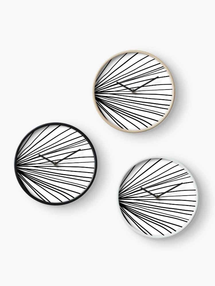Thumbnail 3 of 4, Clock, Exploding Lines designed and sold by genalatorre.