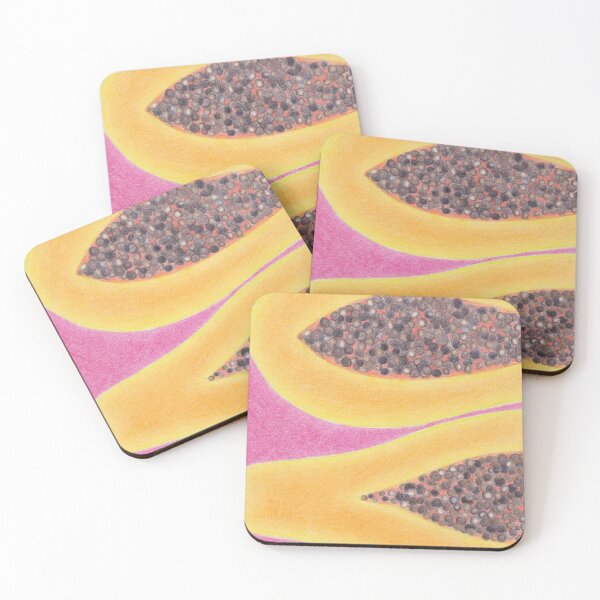 Item preview, Pink Papaya - Coloured Pencil Drawing designed and sold by MikkiDashDesign.