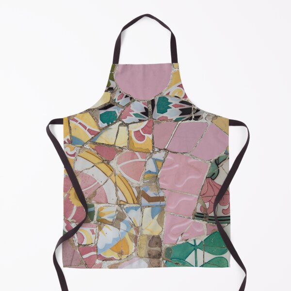 Item preview, Gaudi Tile Barcelona Architecture Building pink and green designed and sold by BlankaDesigns.