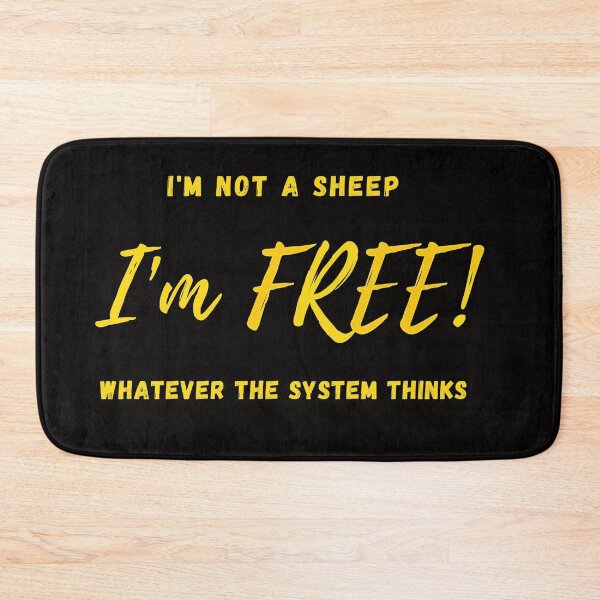 Item preview, I am not a sheep I am freedom designed and sold by Isabelle Calisto.