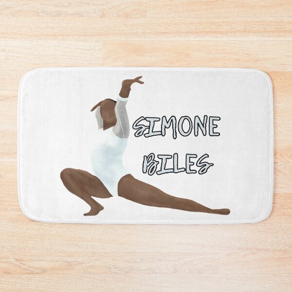 Item preview, Simone Biles Gymnast Art with Name - White leo designed and sold by Cherries4.