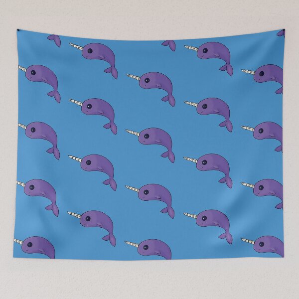 Item preview, Cute Purple Narwhal designed and sold by Kaiko127.