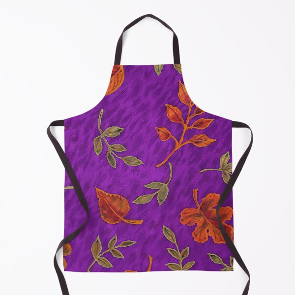 Item preview, Fall Leaves Violet Textured Ground designed and sold by Leslie Rogers Todder.