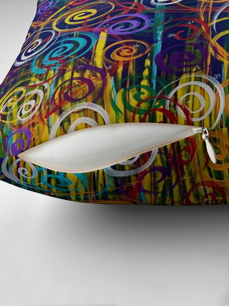 Thumbnail 2 of 4, Pillow, Nugget's Swirl designed and sold by benbhop.