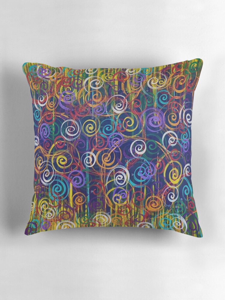 Thumbnail 3 of 4, Pillow, Nugget's Swirl designed and sold by benbhop.