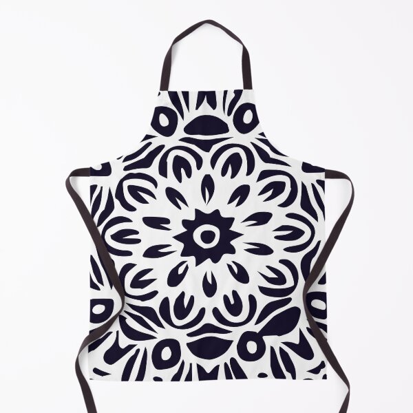 Item preview, Floral Burst, Dark Blue & White Mandala 2 designed and sold by Mia Harper Design.