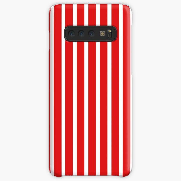 IU Candy Stripes! Crimson and Cream, Red and white striped Samsung Galaxy Snap Case