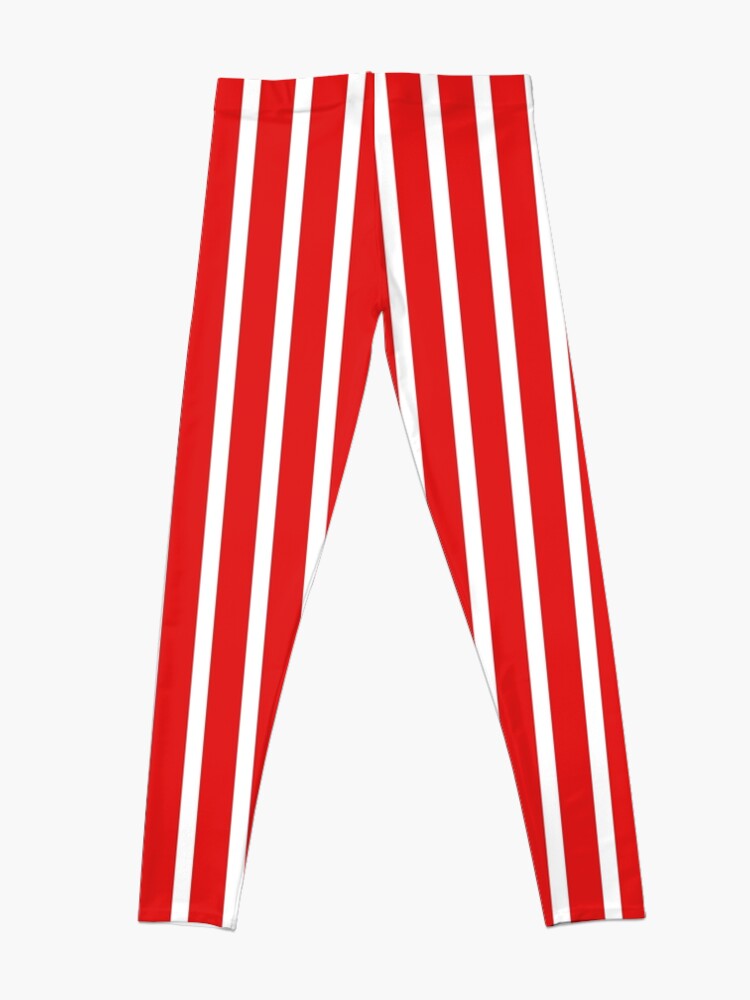 IU Candy Stripes! Crimson and Cream, Red and white striped Leggings for  Sale by stephaa123
