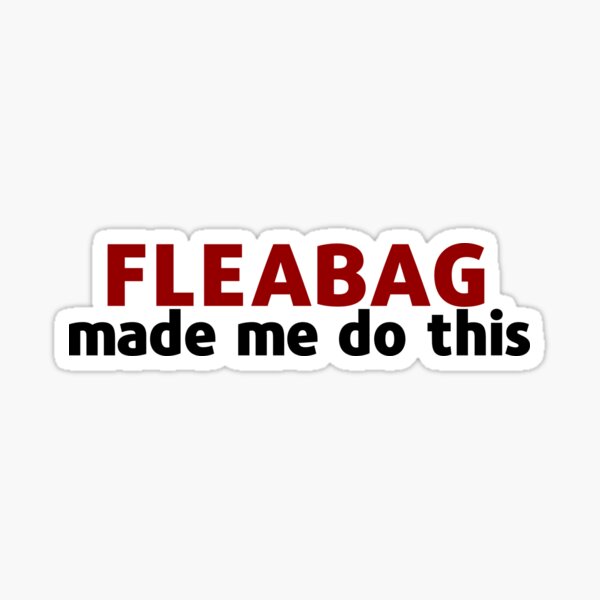 Vista previa del artículo con la obra «Fleabag me hizo hacer esto», diseñado y vendido por bloomby.