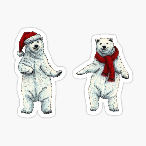 Wish Bear Stickers Redbubble - roblox lucky block how to get off polar bear
