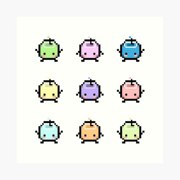 Stardew Valley Pastel Junimos Impression artistique